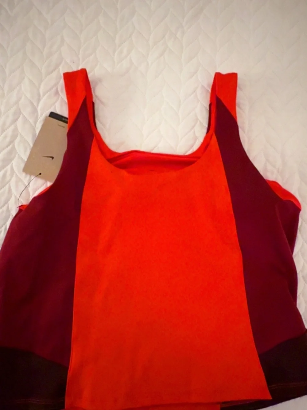 Nike Red And Burgundy Dri-FIT Performance Tee